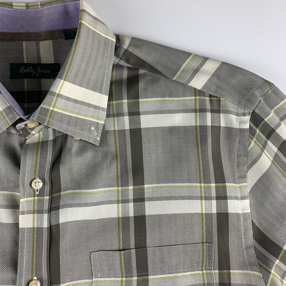 Bobby Jones Long Sleeve Plaid Button Down Shirt - Picture 5 of 6